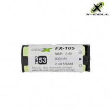 Bateria Telefone s/ Fio Panasonic C/1 Unidade 2.4V 830mAh Ni-Mh X-Cell FX-105